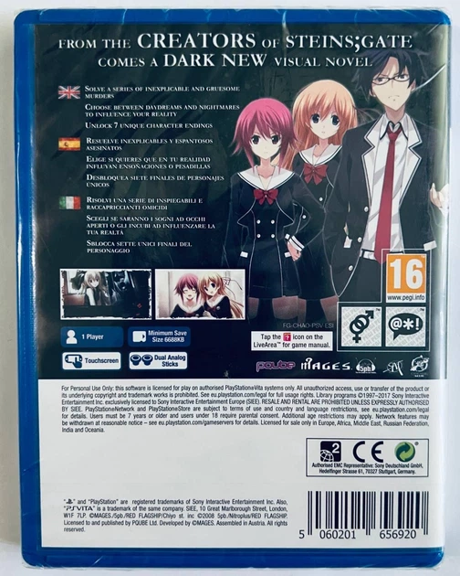 Chaos Child, английская версия - картридж PlayStation Vita - Фото 3 Chaos Child, английская версия - картридж PlayStation Vita - изображение 3