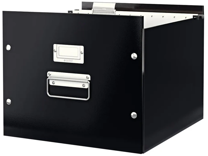 Pudełko do przechowywania teczek zawieszanych Leitz Click & Store Polypropylene (PP) A4 1 szt Czarne 60460095 (4002432396849) - obraz 2
