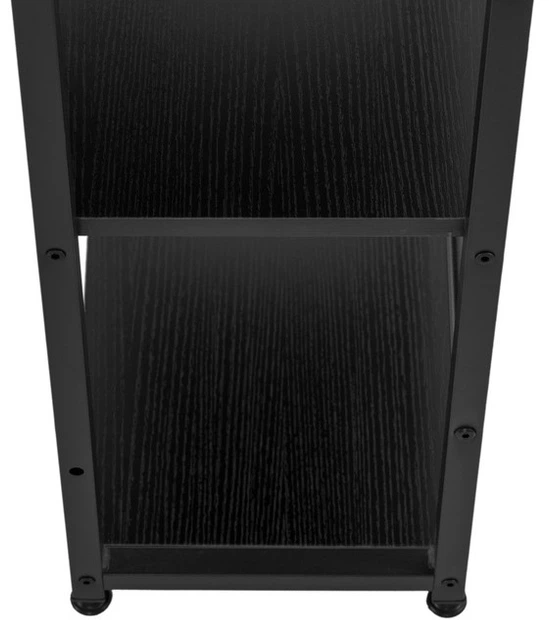 Biurko komputerowe SPRINGOS HF0046 regał z półkami Czarny (5908455305044) - obraz 6