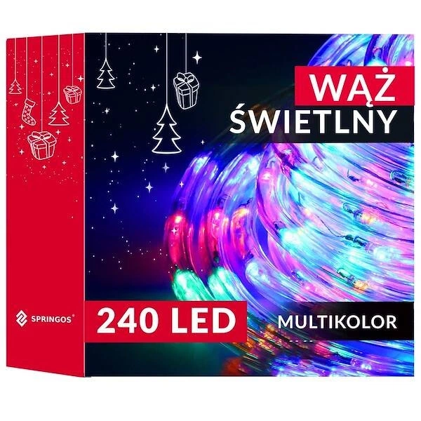 Wąż świetlny Springos CL4115 240 LED 11.5 m Multikolorowy (5907719465197) - obraz 8