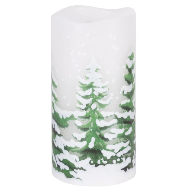 Świeca dekoracyjna Springos CA1455 LED na baterie świąteczny wzór 3 szt (5908455301800) - obraz 4