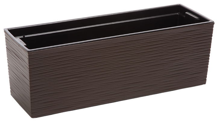 Горщик Балконна скринька Kadax Begonia Dluto з ручками 19x56 см Мокка (5903699428856) - зображення 3