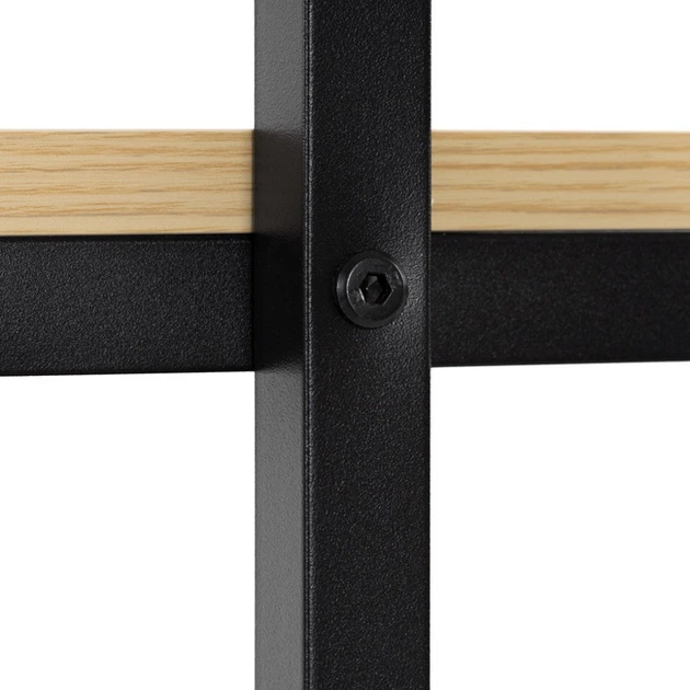 Biurko komputerowe SPRINGOS HF0047 regał z półkami Jasnobrązowy (5908455305051) - obraz 8