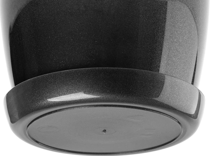 Горщик для квітів Kadax Agen з підставкою 28 см Графітовий 3 шт. (K10595) - зображення 3