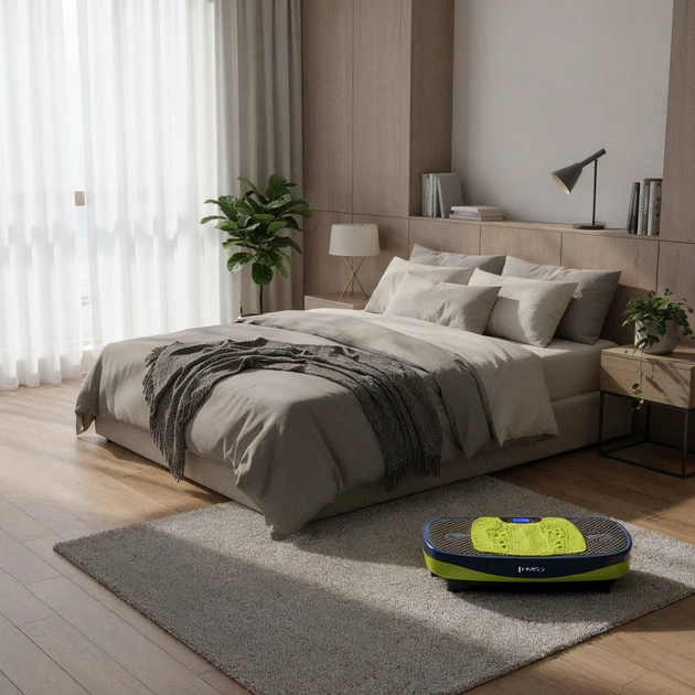 Вібраційна платформа HMS SVP11 з 3D‑накладкою та 2 двигунами Чорний з синім (5908261686405) - зображення 10