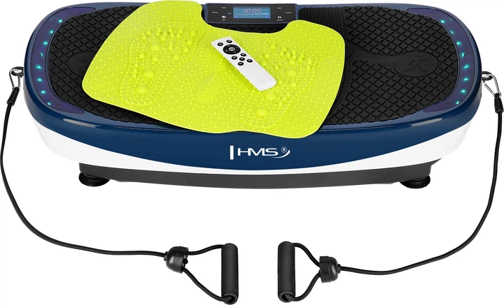 Вібраційна платформа HMS SVP13 з 3D‑накладкою та 2 двигунами Синій з білим (5908261686412) - зображення 2