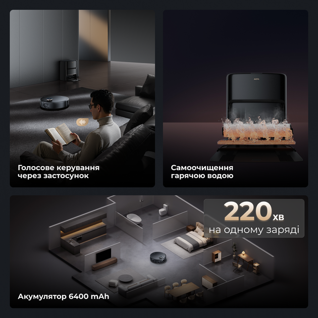 Робот пылесос MOVA Z60 Ultra Roller Complete Black-EUA - изображение 14