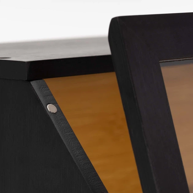 Chlebak Springos bambusowy dwupoziomowy Czarny (5908455306140) - obraz 6