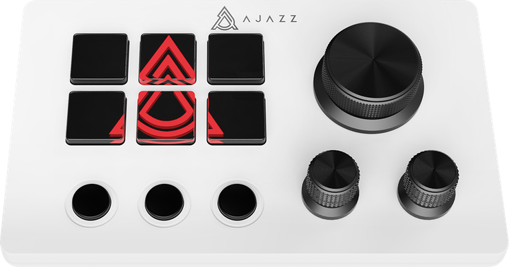 Контроллер для стриминга Ajazz AKP03E USB White - изображение 2