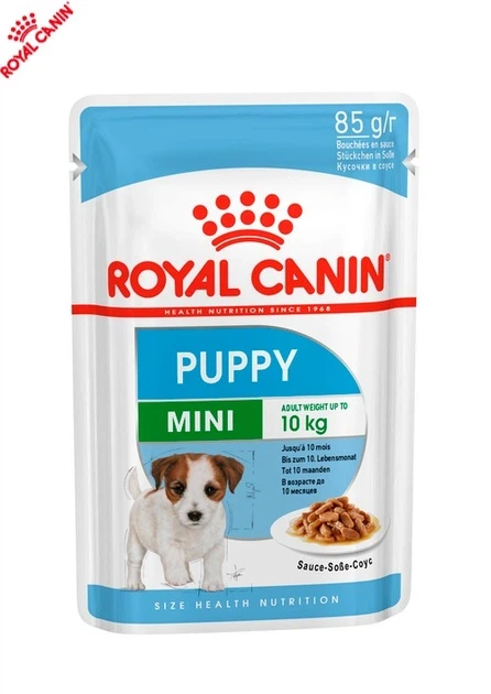Влажный корм Royal Canin Mini Puppy – консервы для щенков мелких пород до 10 месяцев, кусочки в соусе, 85 г (10990019) - изображение 7