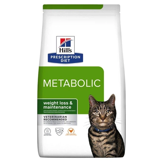 Hill’s Prescription Diet Metabolic Сухий корм для котів для контролю та зниження ваги, з куркою, 3 кг - изображение 2