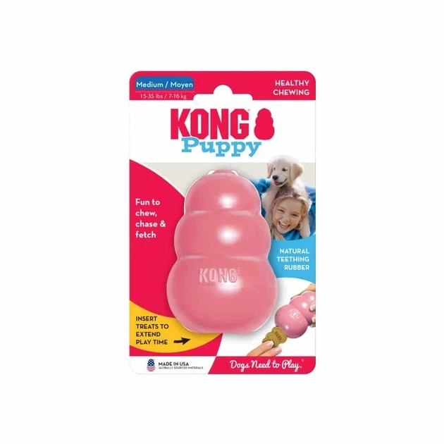 Іграшка Kong Puppy груша-годівниця для цуценят середніх порід, M - зображення 3