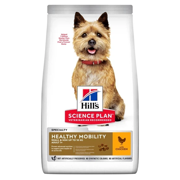 Hill’s SCIENCE PLAN Adult Healthy Mobility Small&Mini Сухий корм для підтримання здорової рухливості дорослих собак малих і мініатюрних порід, з куркою, 1,5 кг - изображение 3