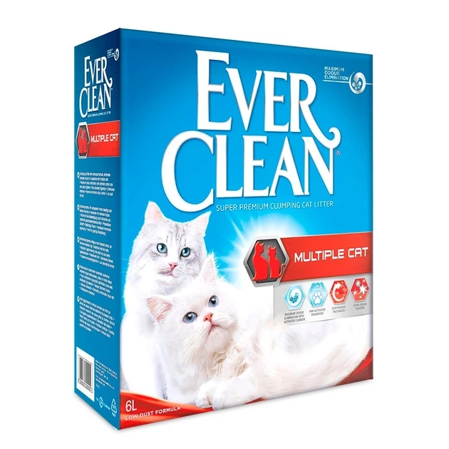 Ever Clean Multiple Cat Ароматизований грудкуючий наповнювач Мультикет, максимальний контроль над запахом, 6 л - Фото 2 Ever Clean Multiple Cat Ароматизований грудкуючий наповнювач Мультикет, максимальний контроль над запахом, 6 л - изображение 2