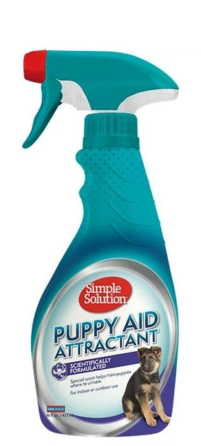 Засіб для привчання цуценят до туалету Simple Solution Puppy aid training spray 480 мл в упаковці (ss13200) - Фото 2 Засіб для привчання цуценят до туалету Simple Solution Puppy aid training spray 480 мл в упаковці (ss13200) - зображення 2