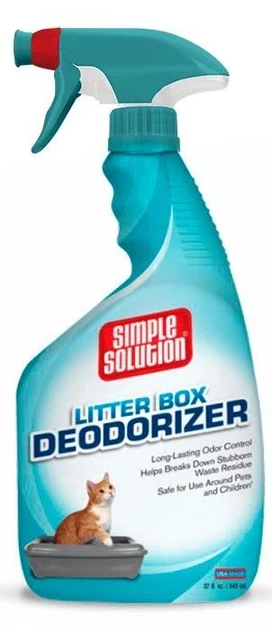 Засіб для очищення та усунення запахів у котячих туалетах Simple Solution Cat Litter box deodorizer 945 мл в упаковці (ss10238) - зображення 2