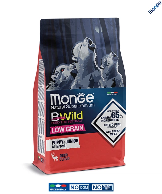 Низкозерновой корм Monge Dog Bwild Low Grain Puppy & Junior оленина 2.5 кг (011853) - изображение 3