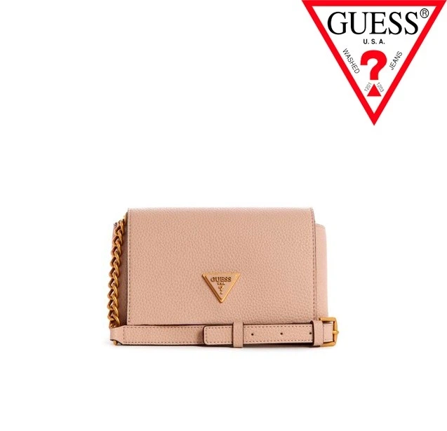 Жіноча сумка GUESS BAG VB838578 DOWNTOWN CHIC MINI XBODY FLAP, BEIGE COLOR (MKP0947111) - зображення 6