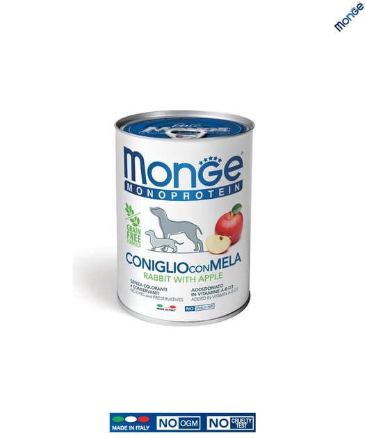 Влажный корм Monge Dog Wet FRUIT MONOPROTEIN кролик с яблоком 0.4 кг (014328) - изображение 2