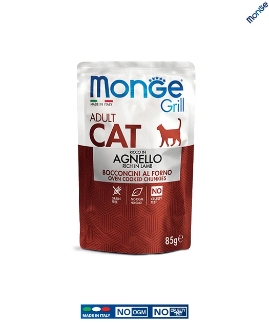 Вологий корм Monge Cat GRILL Wet Adult ягня 0.085 кг (013628) - зображення 2
