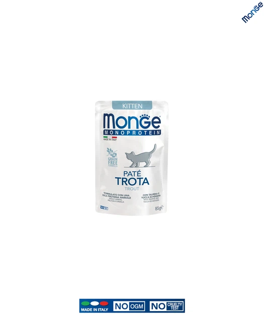 Вологий корм Monge Cat Wet MONOPROTEIN Kitten 100% форель 0.085 кг (013727) - зображення 2