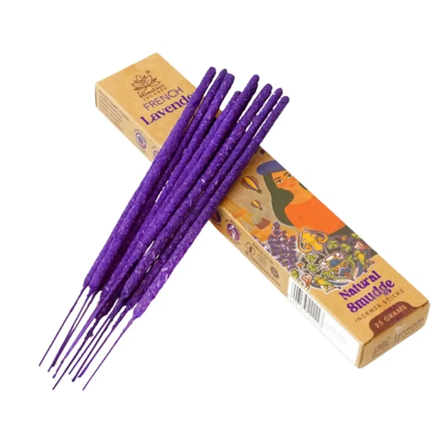 Аромапалочки Французская лаванда Himalaya Smudge French Lavender 25г Himalaya Incense 8906163222223 - Фото 1 Аромапалочки Французская лаванда Himalaya Smudge French Lavender 25г Himalaya Incense 8906163222223 - изображение 1