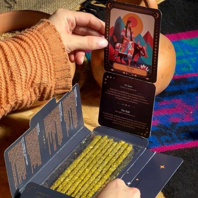 Ароматические палочки 8 шт. + 1 шт. оракул-карта Oracle Sacred Animals от Sagrada Madre 7798348237594 - изображение 3
