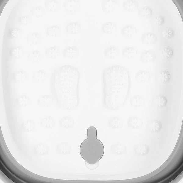 Миска Springos складна силіконова для масажу ніг сіро-біла 10 л (5907719443461) - зображення 10