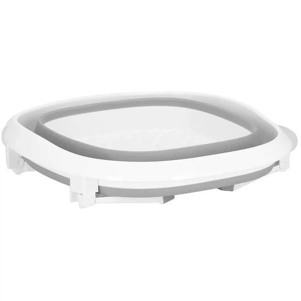 Миска Springos складна силіконова для масажу ніг сіро-біла 10 л (5907719443461) - зображення 11