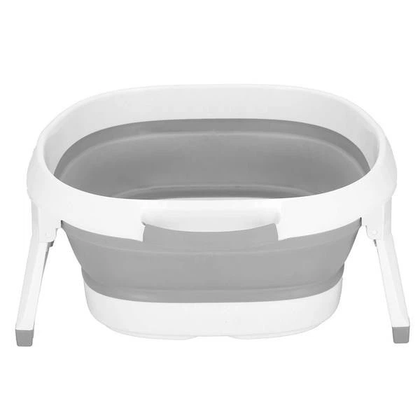 Миска Springos складна силіконова для масажу ніг сіро-біла 10 л (5907719443461) - зображення 16