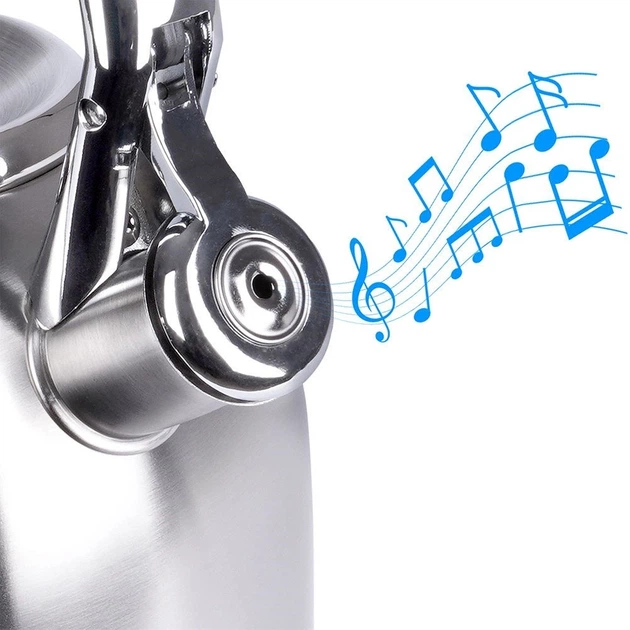 Czajnik Orion z gwizdkiem stalowy Szary 2.7 l (8592381138134) - obraz 4