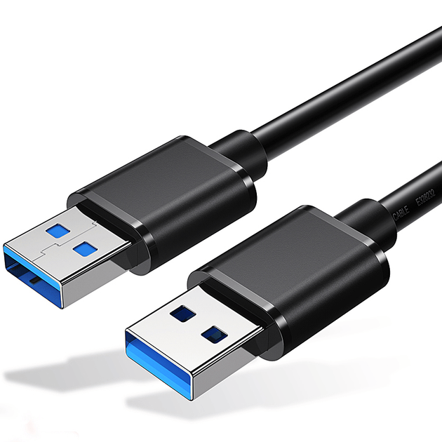 Дата кабель USB 3.0 AM/AM 2.0m 5Gbps black Essager (EXCAA-YTD01) - Фото 1 Дата кабель USB 3.0 AM/AM 2.0m 5Gbps black Essager (EXCAA-YTD01) - зображення 1