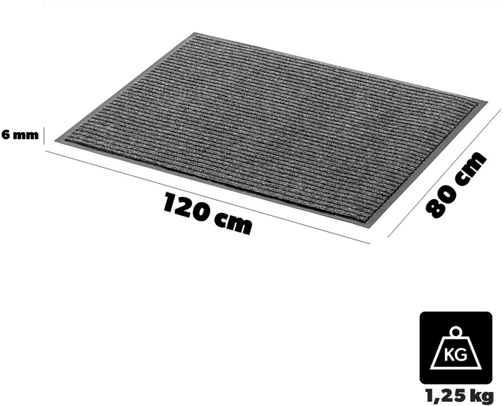 Килимок під двері Kadax Protektor 80x120 см Сірий (5906638303078) - зображення 6