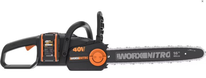 Акумуляторна бензопила Worx WG385E 40V 40 см - зображення 2
