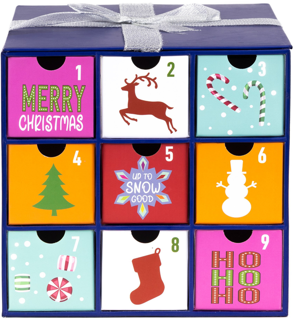 Adwentowy kalendarz świąteczny Springos z 24 szufladkami do wypełnienia 20.5 X 20 X 19 cm (5908455302975) - obraz 3