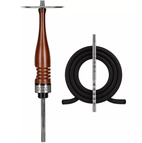 Шахта для кальяна Aroma Hookah Zulu Brown с диффузором 63 см Арома Хука Зулу Коричневая из Нержавейки с деревянной накладкой диаметр 14мм - Фото 1 Шахта для кальяна Aroma Hookah Zulu Brown с диффузором 63 см Арома Хука Зулу Коричневая из Нержавейки с деревянной накладкой диаметр 14мм - изображение 1