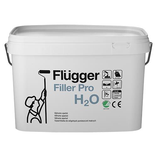 Шпаклевка для влажных помещений Flugger Filler PRO H2O, 12л - Фото 1 Шпаклевка для влажных помещений Flugger Filler PRO H2O, 12л - изображение 1