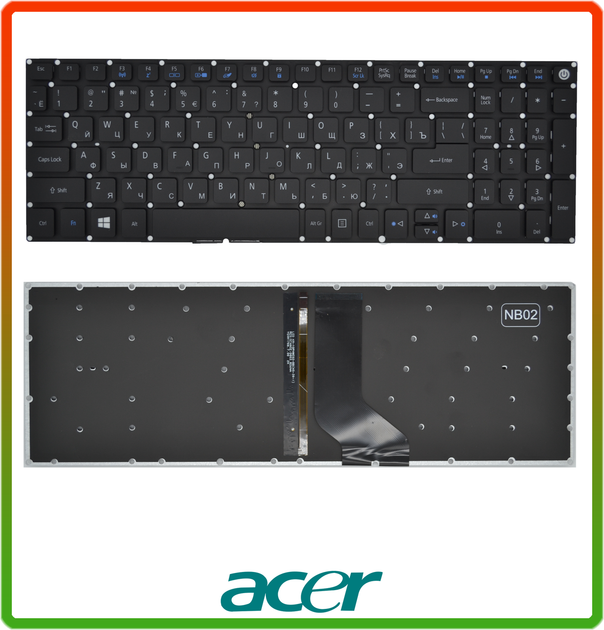 Клавиатура Acer Aspire 5 A517 A517-51-5832 A515 A515-51 A515-51G с подсветкой - Фото 1 Клавиатура Acer Aspire 5 A517 A517-51-5832 A515 A515-51 A515-51G с подсветкой - изображение 1