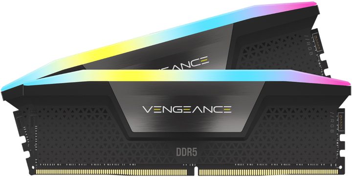 Оперативная память Corsair 32GB (2x16GB) DDR5 6000MHz Vengeance RGB Black (CMH32GX5M2D6000C36) - изображение 3