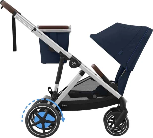 Прогулянкова коляска Cybex e-Gazelle S Ocean Blue Gold (4063846465903) - зображення 11