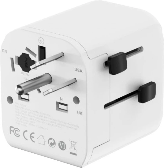 Ładowarka sieciowa Gembird Travel Power Adapter 20W 1 x USB-A + 1 x USB-C White (TPA-EU1A1C20-01-W) - obraz 5