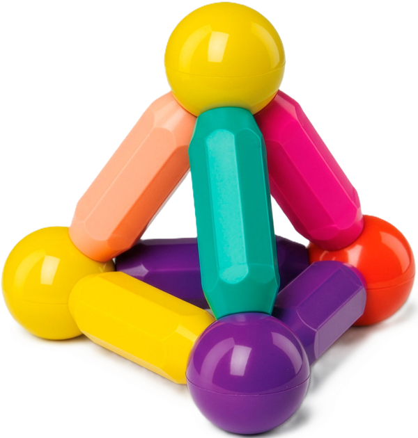 Конструктор магнітний Springos 3D 128 елементів (5908455307697) - зображення 4