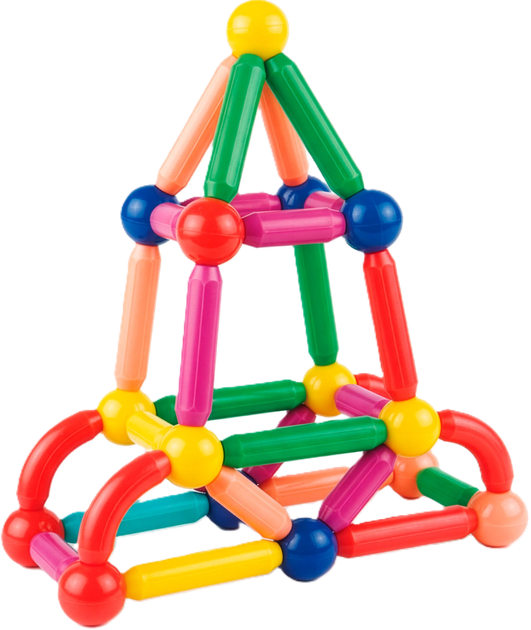 Klocki magnetyczne Springos 3D 100 elementów (5908455307703) - obraz 6