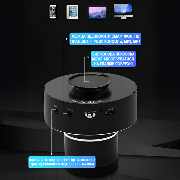 Вибро колонка 42 Ватт с Wifi и bluetooth подключением Adin S9WIFI | мощная виброрезонансная колонка - изображение 7