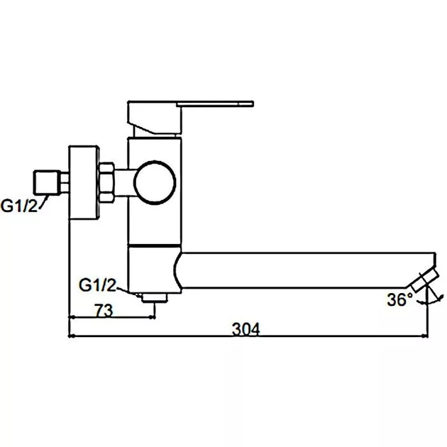 Змішувач для ванни F32801-6, чорний frap F32801-6 - зображення 7