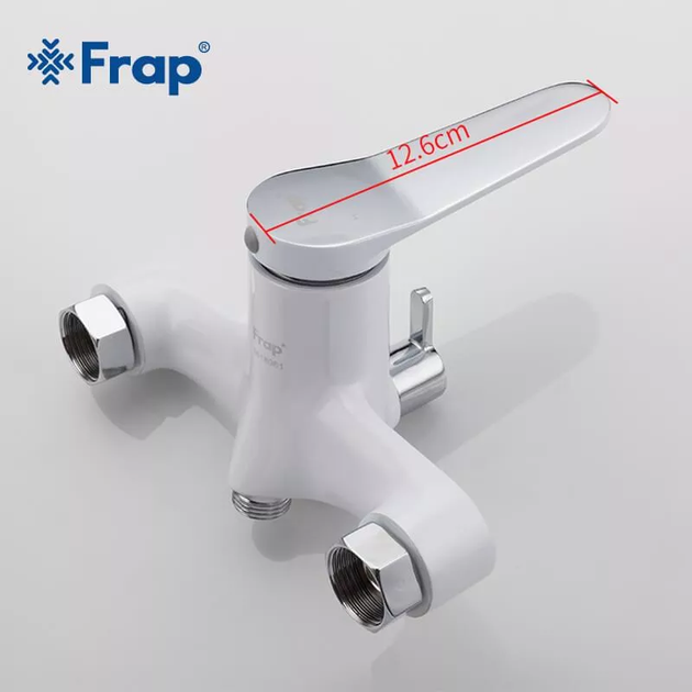 Змішувач для ванни F2245, білий/хром frap F2245 - Фото 5 Змішувач для ванни F2245, білий/хром frap F2245 - изображение 5