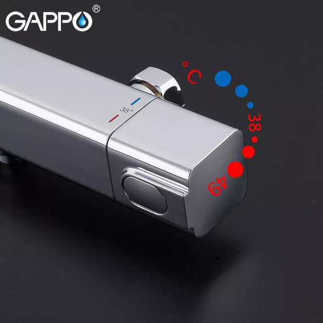 Змішувач для душу G2091 термостат, хром GAPPO G2091 - зображення 5