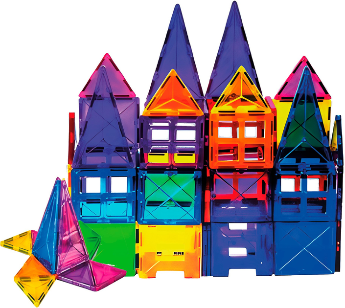 Klocki magnetyczne Springos 3D 48 elementów (5908455307659) - obraz 2