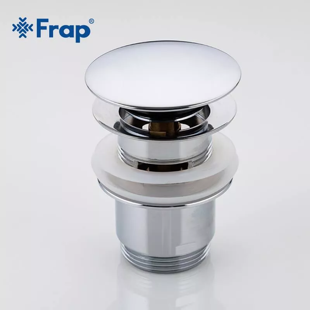 Донний клапан F60, автомат, 1 1/4", хром frap F60 - изображение 2