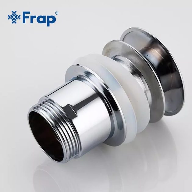 Донний клапан F60, автомат, 1 1/4", хром frap F60 - изображение 3